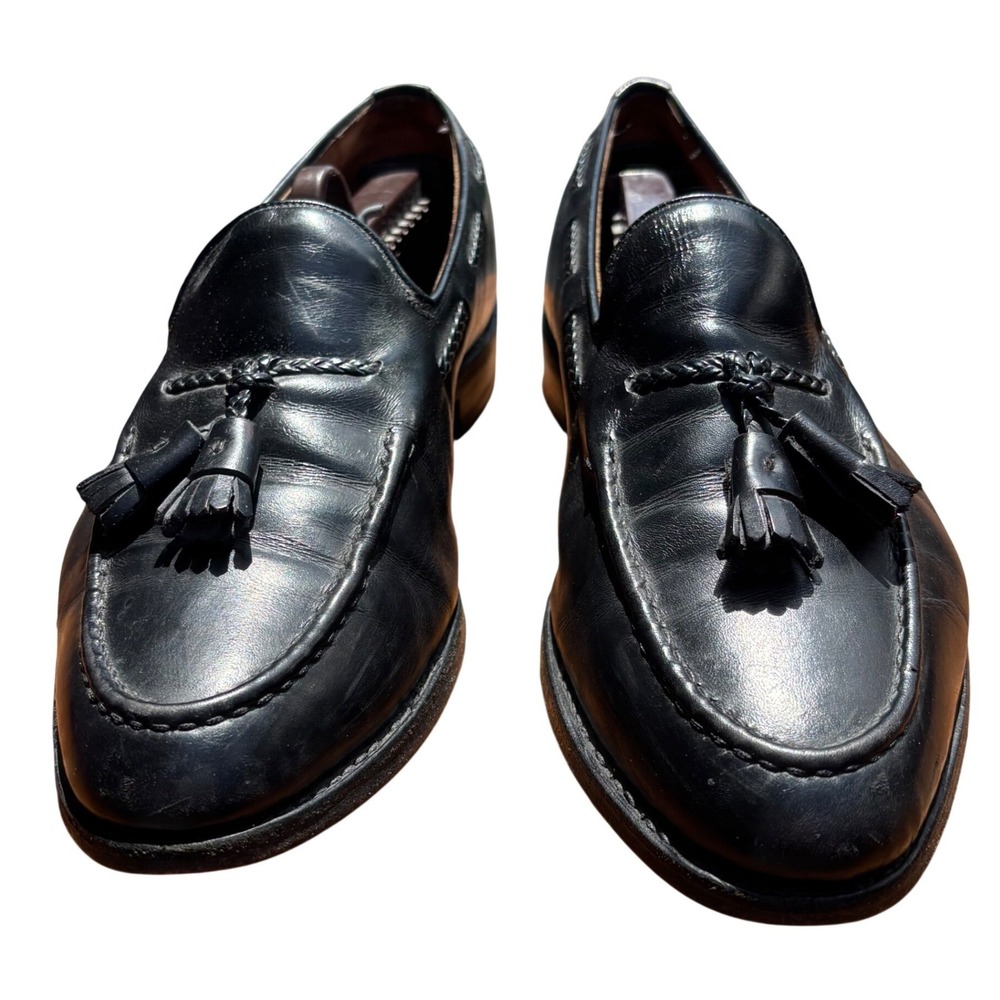 Allen Edmonds Brookwood Mens Black Leather Tassel Loafers Made in USA 11 D 4807